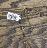 Mcys Mosaic Triangle Pendant Necklace Gold / Green / Brown / Yellow 20" + 3"