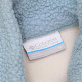 Columbia Womens Snap Front Sherpa Pullover Sweater 1626840 Blue M