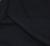 Kasper Womens Open Front Knit Ribbed Asymmetric Hem Cardigan Sweater Black S