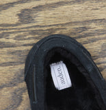 Auden Women's Suede Faux Fur Lined Slippers Black 7M