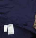 Anne Cole Womens Solid Twist Front Shirred Bandeau Tankini Swim Top Navy Blue S