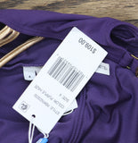 Bleu By Rod Beattie Kore Lace-Down Plunge One-Piece Swimsuit Purple Haze 4