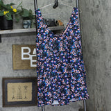 Raisins Plus Size Lucia V-Neck Swimdress One Piece Swimsuit Black Multi 24W