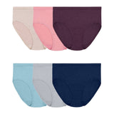 Fruit Of The Loom Womens 3pk Relaxing Comfort Brief Underwear Assorted L