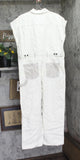 Woolrich X TGT Womens Short Sleeve Western Denim Jumpsuit Cream Off White 16