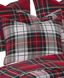 Levtex Home Cotton Spencer Plaid Reversible Quilt Red Mutli King / Cal King