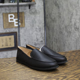 Journee Collection Comfort Foam Slip On Almond Toe Loafer Dress Flats Black 6M