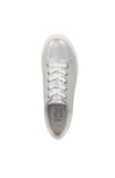 Naturalizer Womens Morrison 2.0 Sneaker Lace Up I4584L7 Silver Leather Gray 8.5W