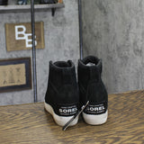 Sorel Out N About Pull-On Wedge Sneakers 2058651 Black / Sea Salt 6M