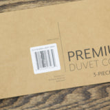 Ienjoy Home Premium Ultra Soft Duvet 3-Piece Cover Set Light Gray Full / Queen