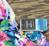 Swim Solutions Womens Flutter-Sleeve One Piece Swimsuit Floral Print Pink 14