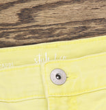 Style & Co. Womens Curvy Cuffed Capri Jeans Distressed Sunbeam Yellow 16