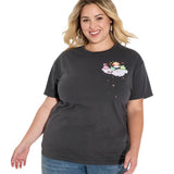 Care Bears Halloween Short Sleeve Graphic Boyfriend T-Shirt Black Multi XL