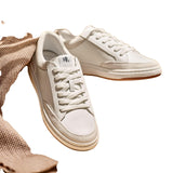 Lauren Ralph Lauren Lace-Up Hailey Sneakers Snow White / Club House Cream 6B