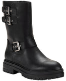 Sun + Stone Womens Onnyx Engineer Booties 10019660000 Black 8.5M