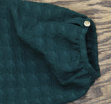 Tommy Hilfiger Houndstooth Knit Keyhole Neck Fit Flare Dress Cypress Green 14