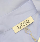 Kasper Classic Drape Audrey Tie-Neck Blouse 10924623 California Sky Blue 2X