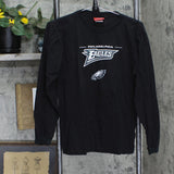 Reebok Boys Long Sleeve Eagle Philly Graphic T-Shirt 16703f8892fb43 Black L