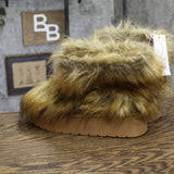 A New Day Womens Terra Boots Faux Fur Fuzzy 94715794 Brown 6M