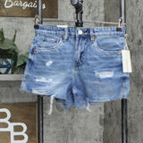 [blanknyc] Luxury Clothing Hi Rise Cut Off Denim Shorts Wildflower Blue 26