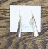 Premier Design Womens Fashion Dangly Sculptural Drop Earrings Silver Gray 2.5"
