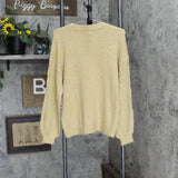 Lc Lauren Conrad Women's Cable-Knit Texture Sweater Light Harvest Brown M