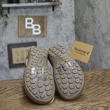 Bearpaw Solana Faux Leather Hook Loop Closure Strappy Sandals Hickory Brown 8M