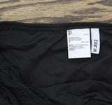Bar III Womens Pucker up V-Waist High-Leg Bikini Bottom MBPU25561 Black XL