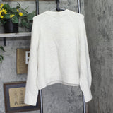 Ava & Viv Zip Raglan Sleeve Shaker Knit Cardigan Sweater Oatmeal Off White 1X