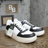 Wild Fable Womens Lola Lace-Up Sneakers with Memory Foam Insole Black White 8.5M