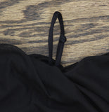 Becca Muse Bandeau Tankini Swim Top Mesh 733557 Black M
