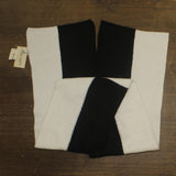 On 34th Brushed Rib Colorblocked Scarf MO9542503 Black / White