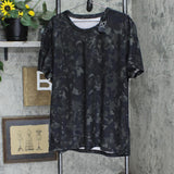 Id Ideology Men's Birdseye Printed Training T-Shirt 100130330MN Deep Black XXL