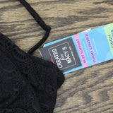 Swim Solutions Tummy Control Flyaway Lace Swimdress One Piece Swim Black 22W