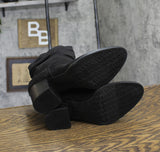 Style & Co. Womens Genoviaa Scrunch Booties Black 6M