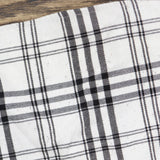 Express Mens Plaid Button Up Knit Button Up Shirt 1669f83978fc54 White / Black M
