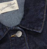 Universal Thread Cinched Waist Trucker Denim Jacket Jean Dark Wash Blue XL