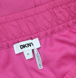 DKNY Womens Handkerchief Hem Mixed Media Maxi Skirt P4DN8X10 Vivid Pink XL