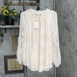 Lc Lauren Conrad Women's Ruffle Peasant Blouse WL24W021RS1