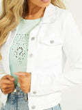Guess Women's Essential Sexy Trucker Jacket W2GN0ED3AF5 White M