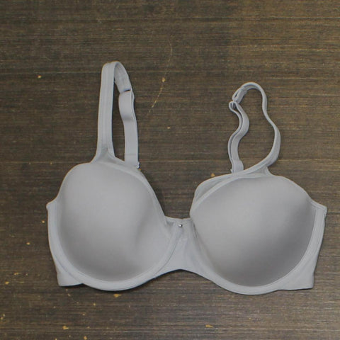 Bali Womens 3439 One Smooth U Ultra Lite Neckline Bra 3439 Crystal Gray 34D