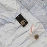 DG2 by Diane Gilman Womens Softcell Button Up Denim Jacket Chambray Blue 1X