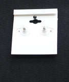 Croft & BarrowCZ Cubic Zirconia Teardrop Stud Earrings Silver Gray / Clear .5"