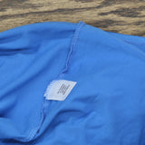 24Seven Comfort Apparel Womens Knit Faux Wrap Dress Blue M