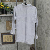 Ann Taylor Womens Lightweight Lyocell Button Up Dress Shirt Black / White S