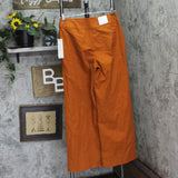 Calvin Klein Womens Whitney Wide-Leg Work Wear Dress Pants Tera Orange Brown 8