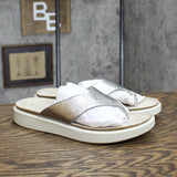 Ecco Women's Corksphere Thong Slide Sandal 271803 Alusilver Gray 10M-10.5M