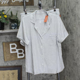 State Of Day Womens 2-Pc. Short-Sleeve Pajama Set 100180145MS Gray Heather XL