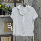 Stars Above Womens Pajama Short Sleeve Shirt Top 1666c66d77394f Gray S