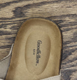 Goodfellow & Co Mens Saul Suede Two Band Sandals 94809732 Taupe Brown 7